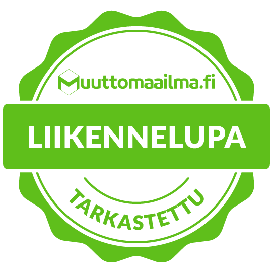 Liikennelupa tai -ilmoitus tarkastettu Muuttomaailman toimesta